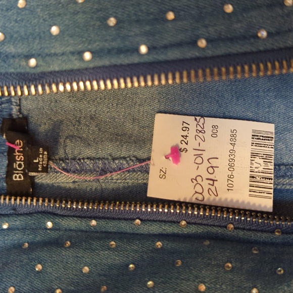 Denim and Rhinestone Dress - Picture 4 of 7